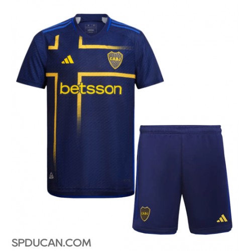 Dječji Nogometni Dres Boca Juniors Rezervni 2024-25 Kratak Rukav (+ Kratke hlače)
